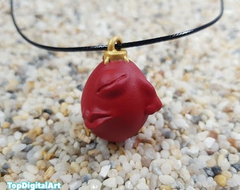Behelit Necklace. Crimson Behelit. Egg of the King Pendant. Berserk Beherit Necklace. Griffith Cosplay. Berserk Necklace Gift. Band of Hawk