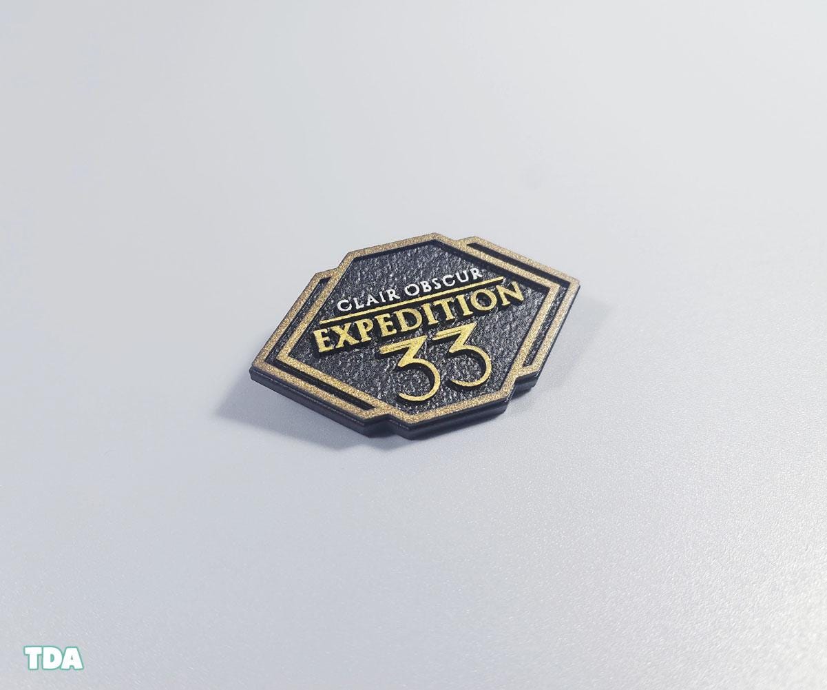 Expedition 33 Pin. Expedition 33 Badge. Clair Obscur Expedition 33
