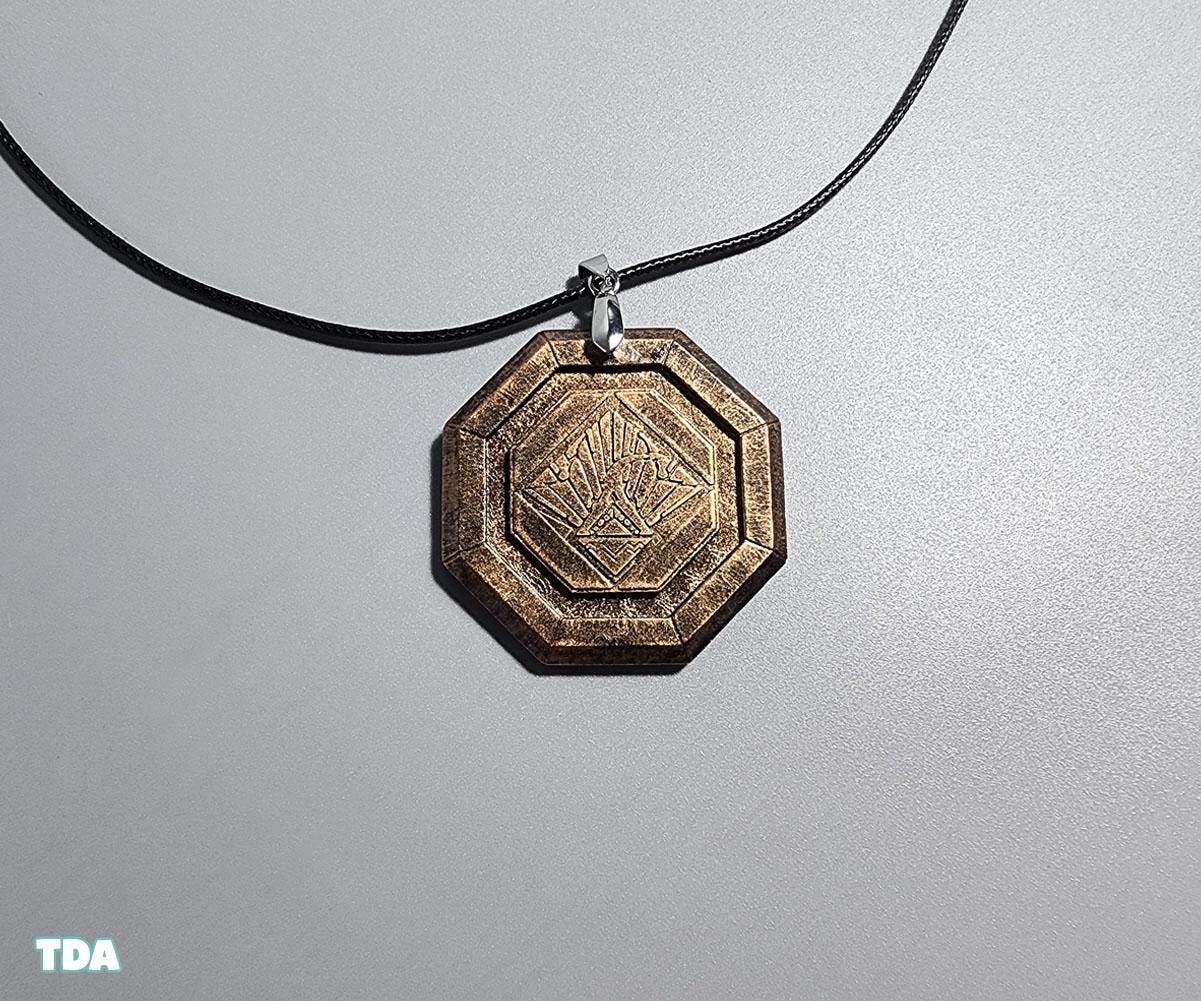 Expedition 33 Festival Tokens Necklace. Clair Obscur Expedition 33 Festival Token. Expedition 33 Gift. Clair Obscur Gamer Gift