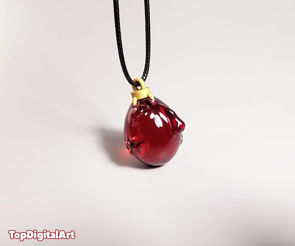 1997 Berserk Behelit Griffith Egg of the King Necklace Cosplay The Golden Age Bow Pendant Jewellery Costume Accessories Prop Fans Gift (Behelit A