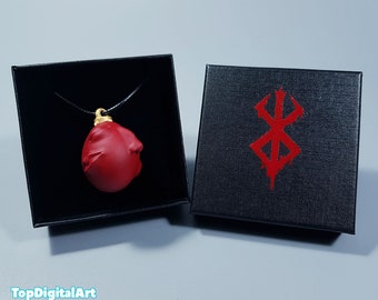 Egg of the King Necklace. Crimson Necklace. Egg of the King Pendant. Necklace Gift Cosplay