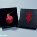 Behelit Necklace. Crimson Behelit. Egg of the King Pendant. Berserk Beherit Necklace. Griffith Cosplay. Berserk Necklace Gift. Band of Hawk
