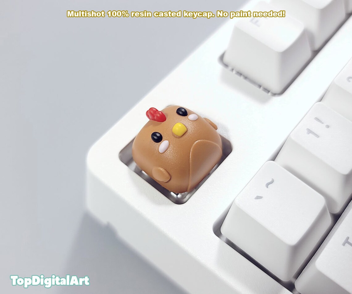 Stardew Valley Chicken Keycap. Stardew Chicken Artisan Keycap. Cute ...