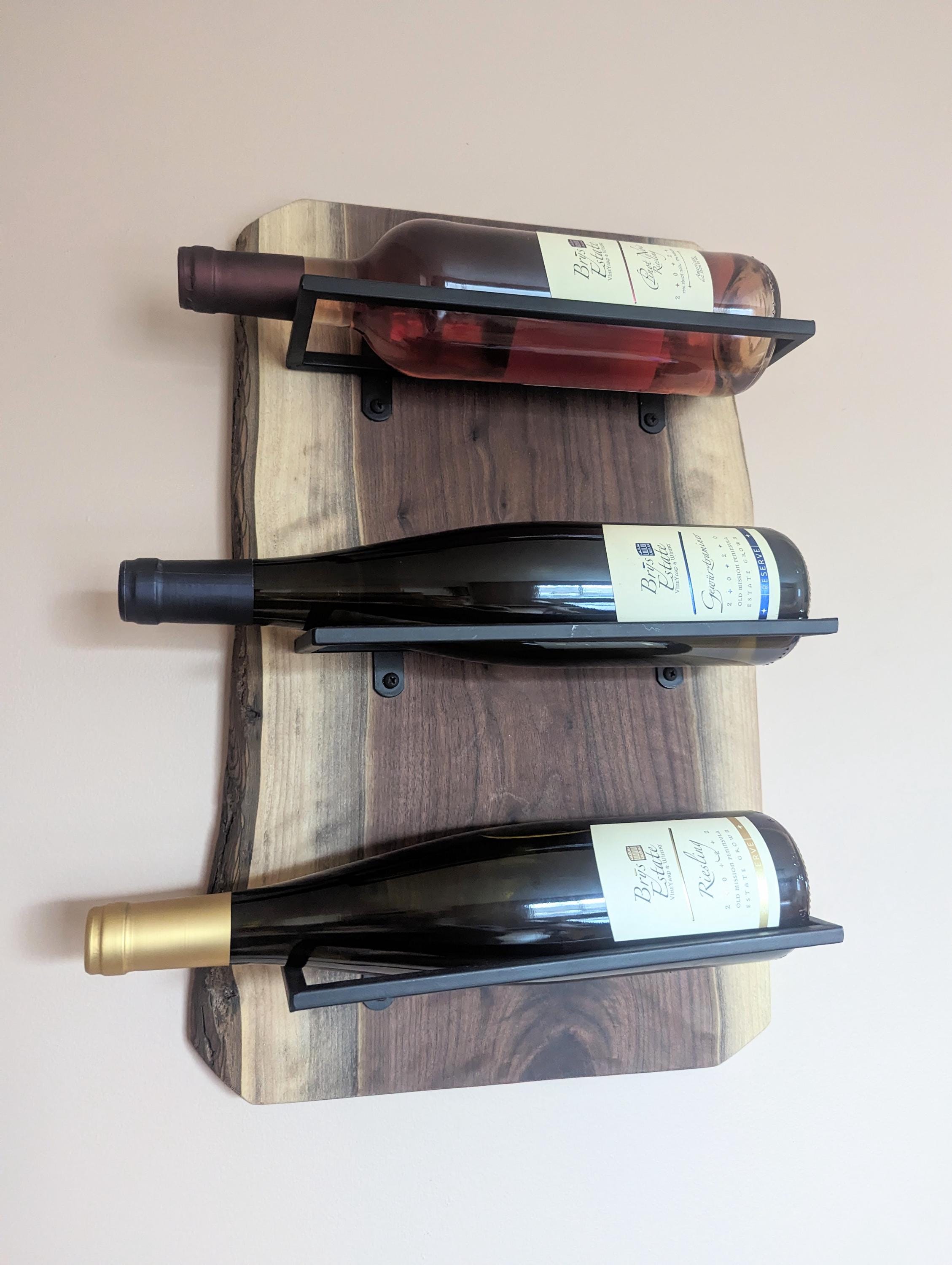Live Edge Wine Rack