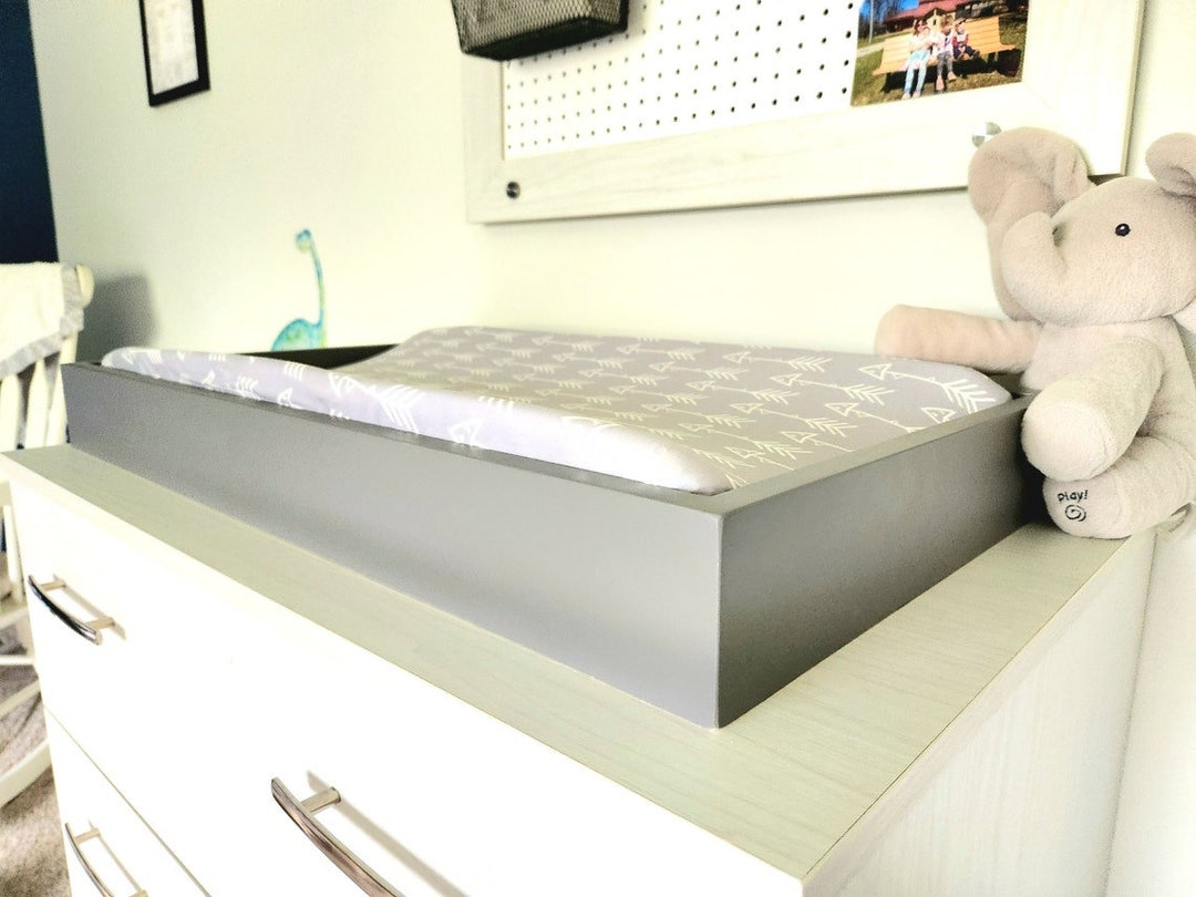 Gray Baby Changing Table/ Personalized Diaper Station/ Changing Table