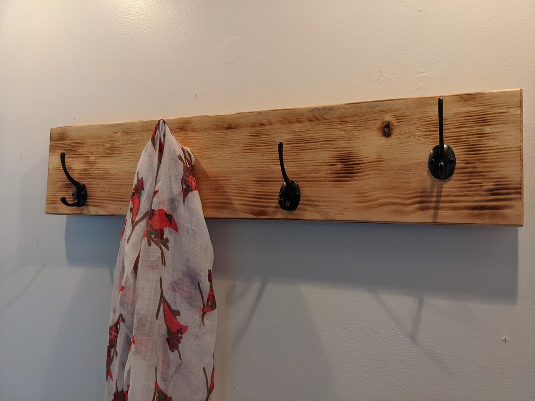 Rustic Pine Coat Rack Etsy