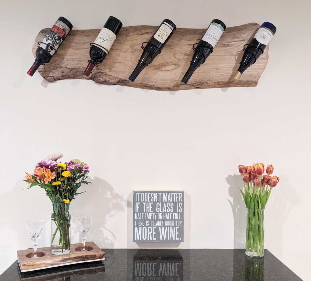 Live Edge Wine Rack Etsy