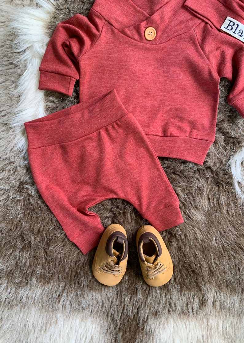 Baby boy coming Home OutfitBoy fall/ winter sweatsuit outfit Etsy