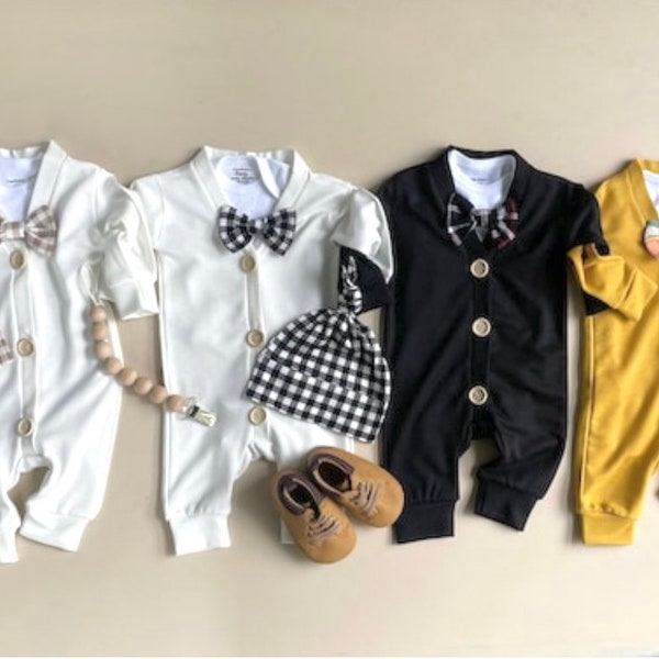 Baby Boy Tie Outfit Etsy