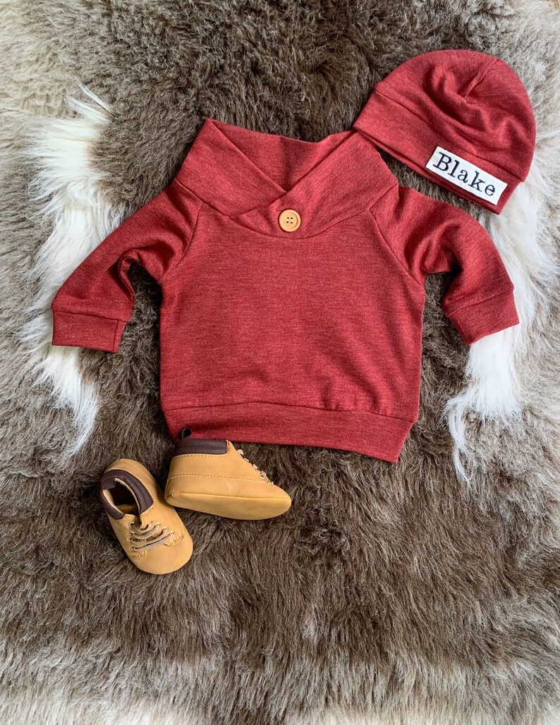 Baby boy coming Home OutfitBoy fall/ winter sweatsuit outfit Etsy