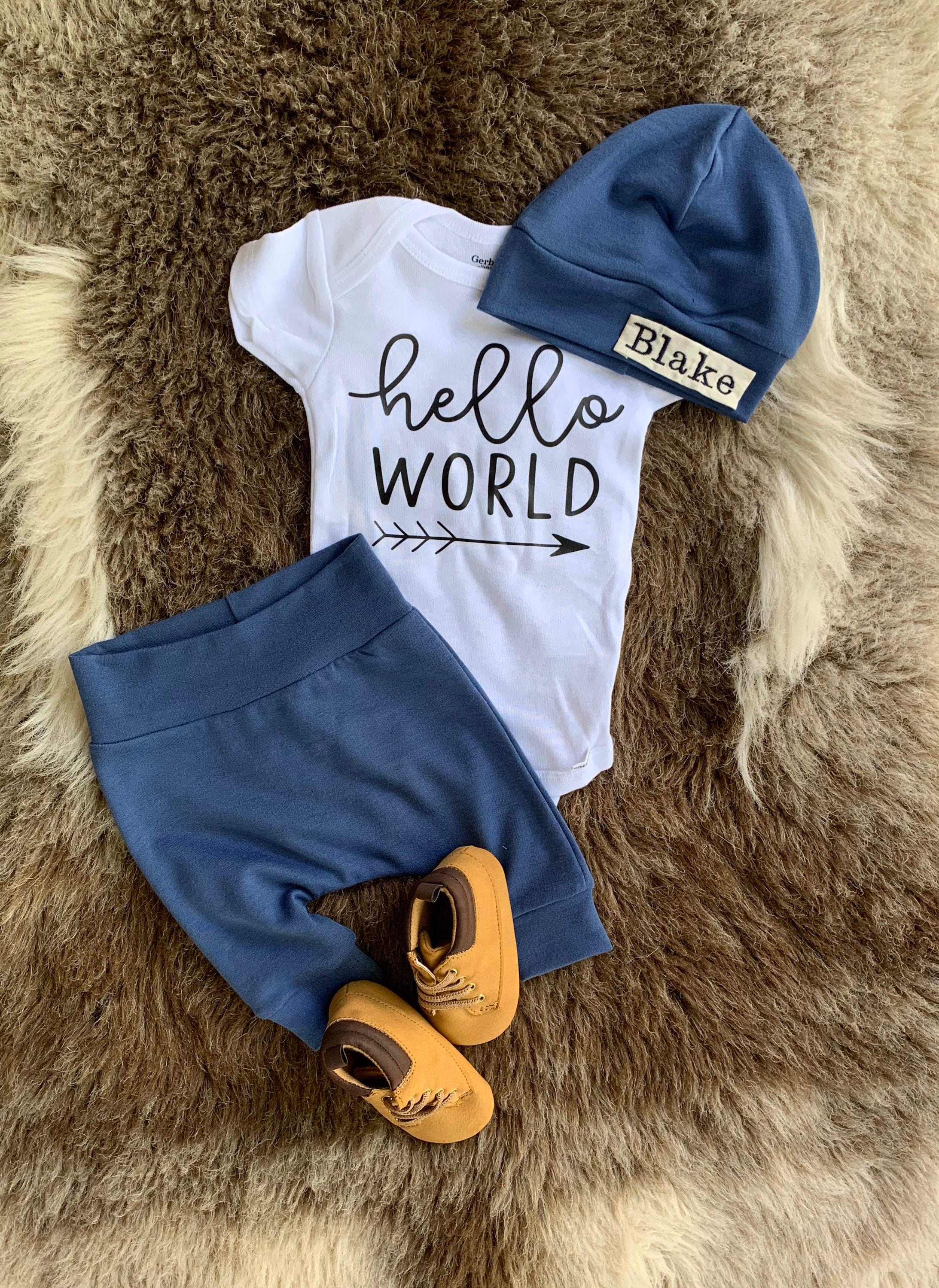 personalized take me home outfit for baby boy