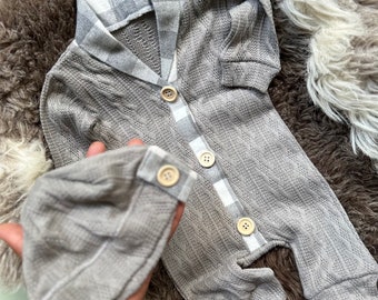 White romper  Boy Clothes.Going Home Outfit Newborn Boy.Take home outfit.Preppy. Personalized boy gift.Name hat.Fall outfit, Christmas