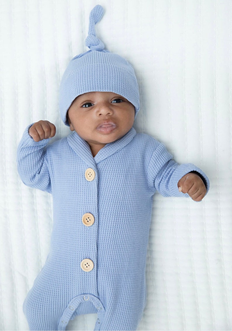 Baby Boy Organic Footies . Newborn Coming Home Outfit . Home Etsy