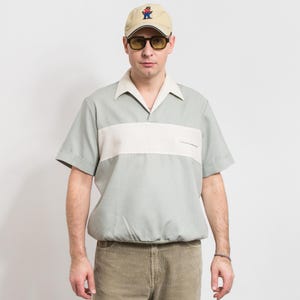 Jack Robbins polo shirt vintage collared short sleeve top men size L