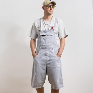 Denim Jeans Mens Short Overalls Australia Vintage 90s Denim Short Overalls  Striped Jean Shortalls Men's