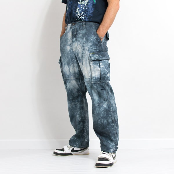 Velvet Tie Dye Cargo Pants