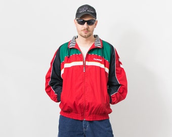 Hummel track jacket 90's vintage zip up tracksuit top men size XL