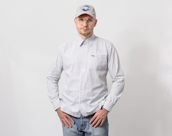 HERO by Wrangler plaid shirt vintage long sleeve men size M
