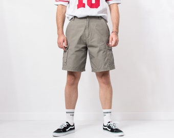 Cargo short Y2K kaki utility vintage blokecore heren maat W32