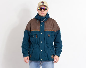ジャケット・アウター 90s mont-bell Puffer Down Jacket M Vintage Mont Bell EX 800 Windstopper Insulated Shell Downfill