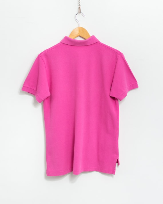 Ralph Lauren Polo Shirt Vintage Pink Short Sleeve Top Men