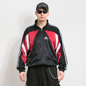Vintage Adidas Jacket Red Blue Color Block Size Vintage XS Vintage Adidas Jacket Red Blue Color Block Size Vintage XS