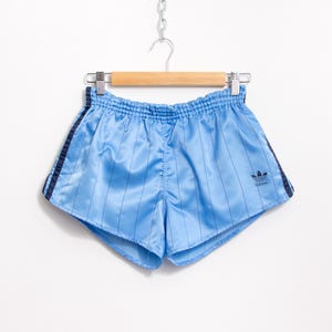Vintage 80s Adidas Striped Nylon Shorts | Made in West Germany Size S