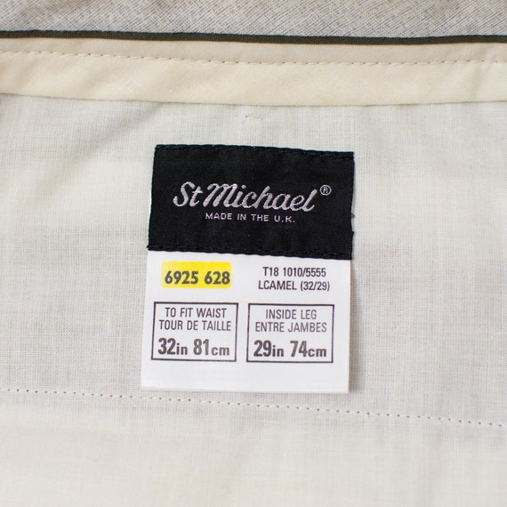 Pantalones plisados de St Michael Pantalones formales vintage talla W32 L29 Etsy Mexico