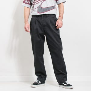 Dockers pleated denim pants high waist workwear men size W38 L32
