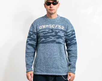 O'neill Sweater Vintage Y2K Wool Jumper Men Size L - Etsy