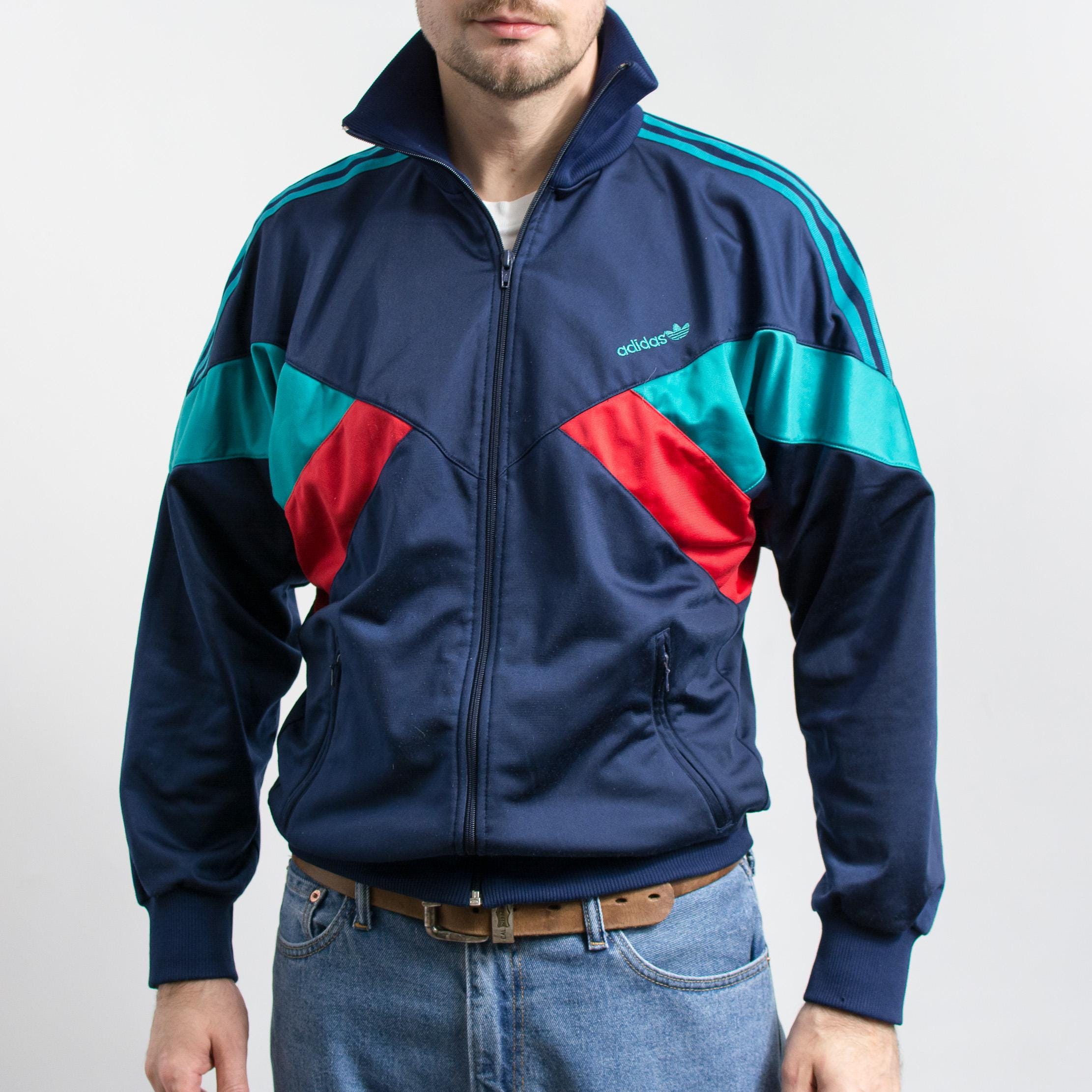 k*m様  トラックジャケット80s Vintage Adidas Track Jacket 80s Trefoil Colorblock M, D6 - Etsy