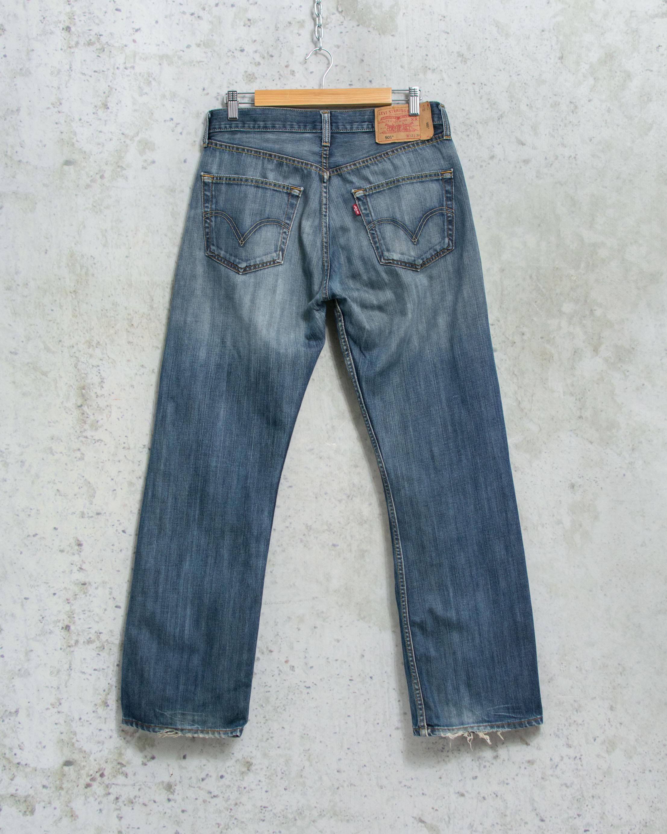リーバイス 501 ジーンズ ヴィンテージ ダメージ加工 デニム
