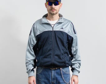 Vintage 80s/90s Adidas Track Jacket Full Zip S - Etsy