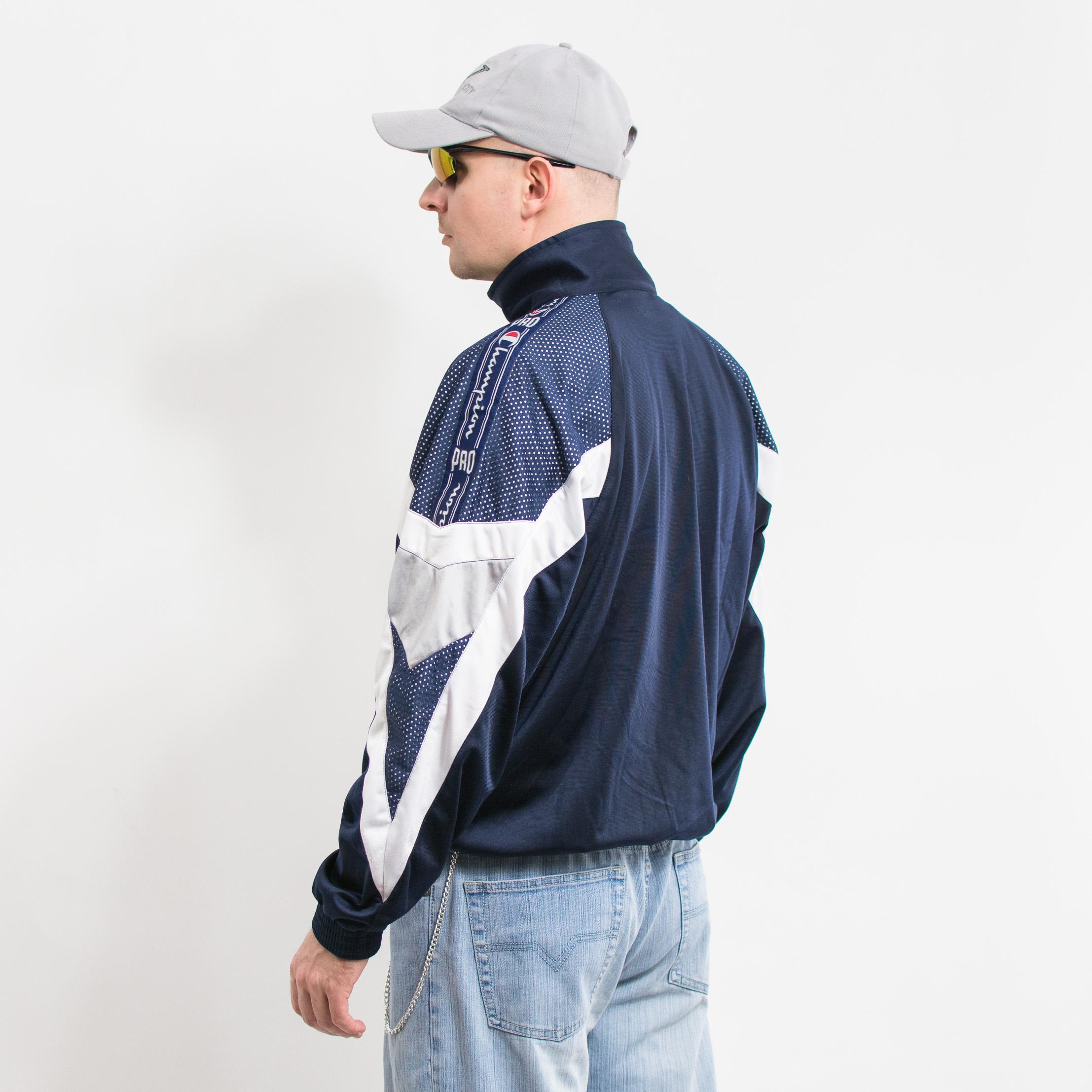 チャンピオン　９０年代ヴィンテージトラックジャケットsize L チャンピオン ヴィンテージ トラックジャケット 90年代 ジップアップ
