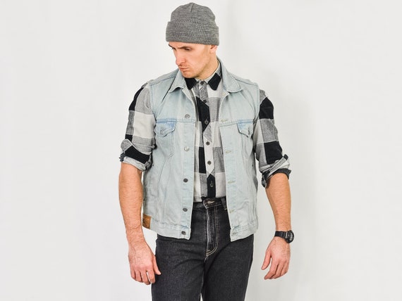 sleeveless trucker jacket