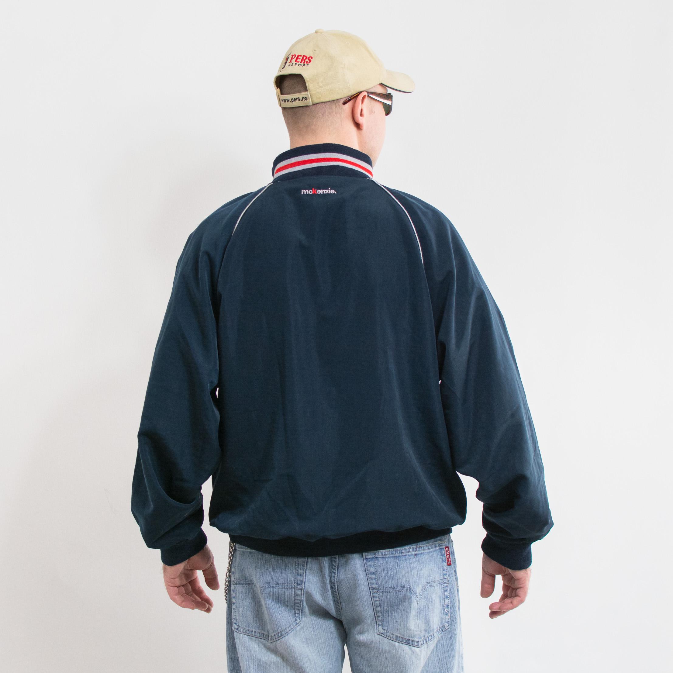   MACKENZIE ネイビーM Mckenzie. Bomber Jacket Blue Vintage Men Oversized Size XL - Etsy