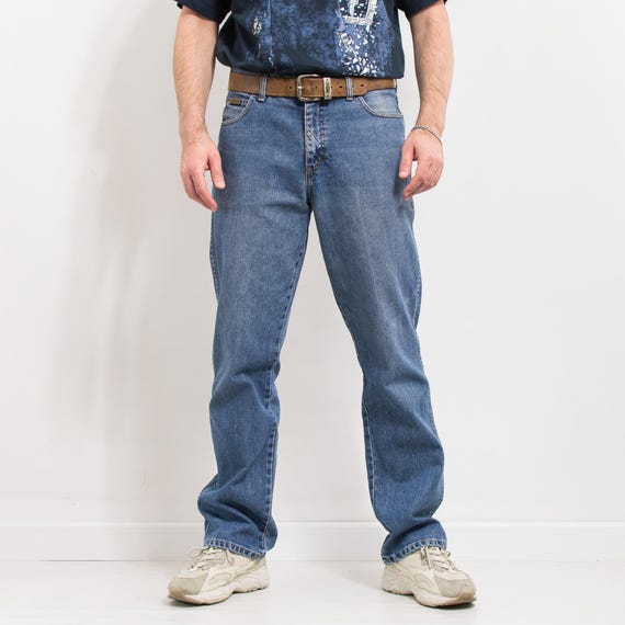 Jean WRANGLER vintage bleu denim homme taille W34 L34 France