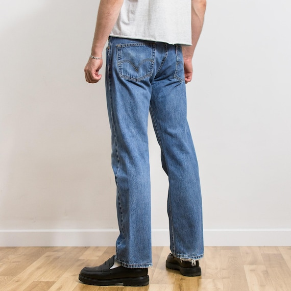 ヴィンテージ リーバイス 501 ダメージジーンズ ブルー グランジデニム