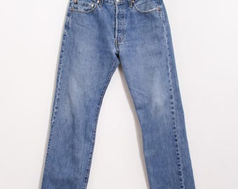 ヴィンテージ リーバイス 501 ダメージジーンズ ブルー グランジデニム