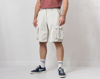 Cargo shorts Vintage baggy denim blokecore men size L
