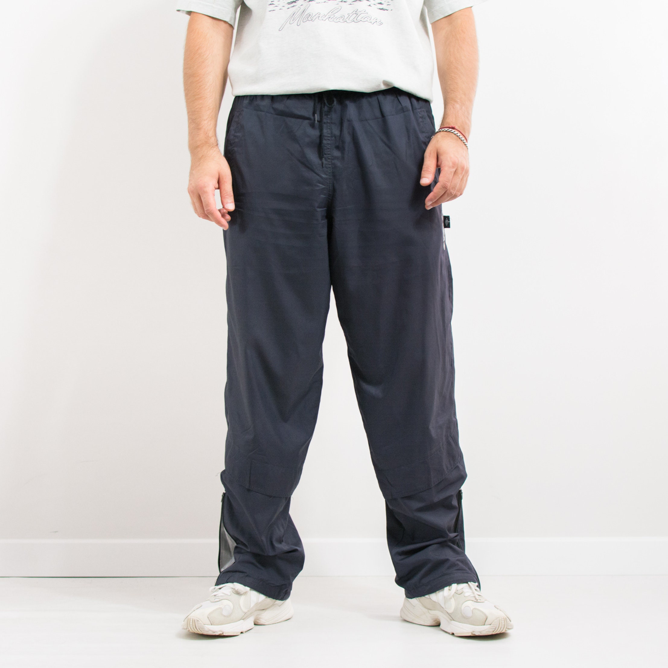 UMBRO Track Pants Vintage Navy Blue Tracksuit Gym Athletic