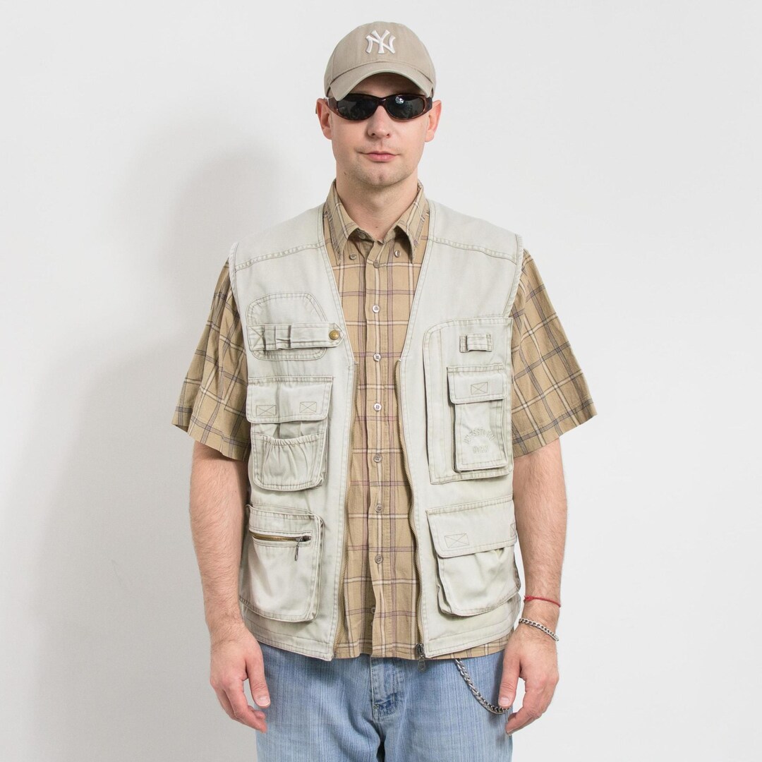 トップス ~2000's \" GAP \" multi-pocket nylon vest Gap 2000s Vintage Utility Tactical Multi-pocket Nylon Vest