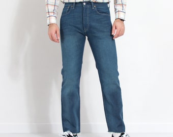 Levi's 752 Jeans Vintage Blue Denim Zip Fly Men Size W33 L34