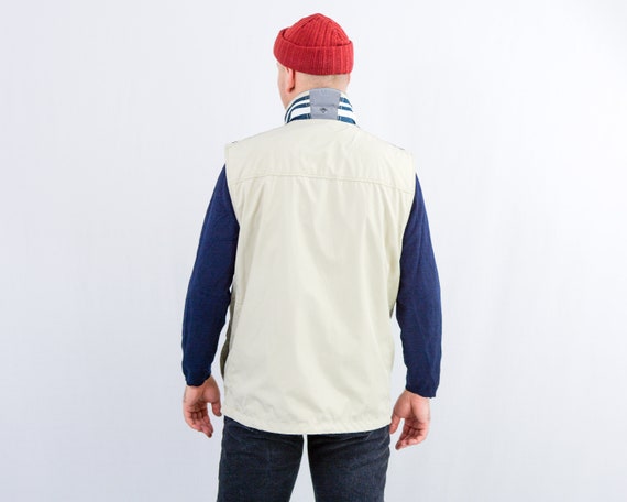 トップス archive OLD GAP gimmick nylon vest y2k GAP Vintage Y2K Nylon Jacket Vest Black Men's Size XL Full