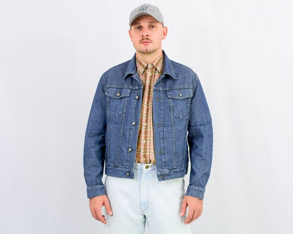 Vintage Blue Denim Jacket Mexx Y2k Jean Men Trucker Large -  Israel