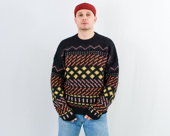 Mohair Wool Jumper Vintage 90s Sweater 