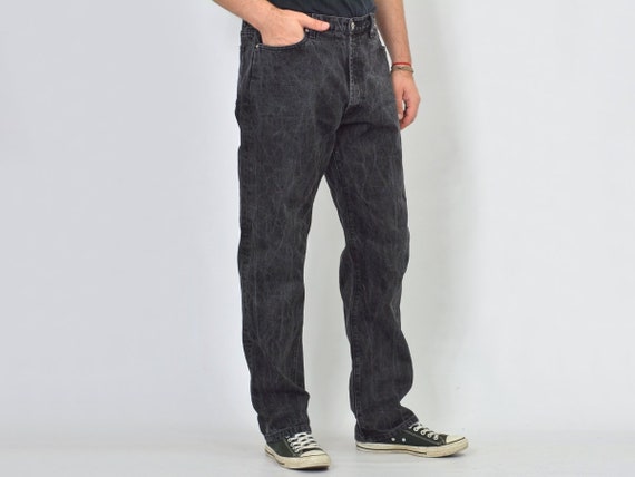 DKNY jeans Vintage W38 L32 Black vintage high wai… - image 5