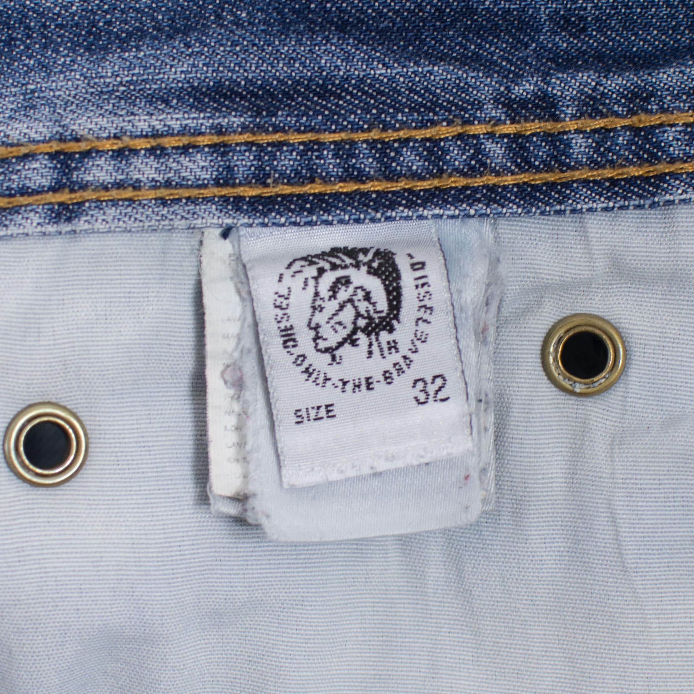 Diesel Y2K Distressed Straight Leg Jeans Size 32 - Etsy