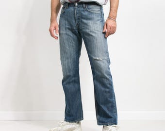 ヴィンテージ メンズ サイズ 32X32 ブルー ジーンズ Levis 501