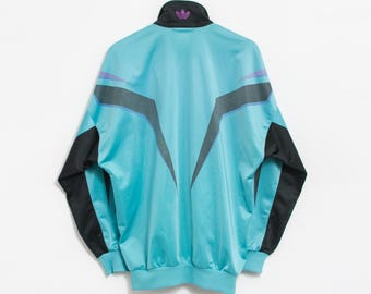 ADIDAS 80's Vintage Track Jacket Zip up Multi Color Men Size M - Etsy